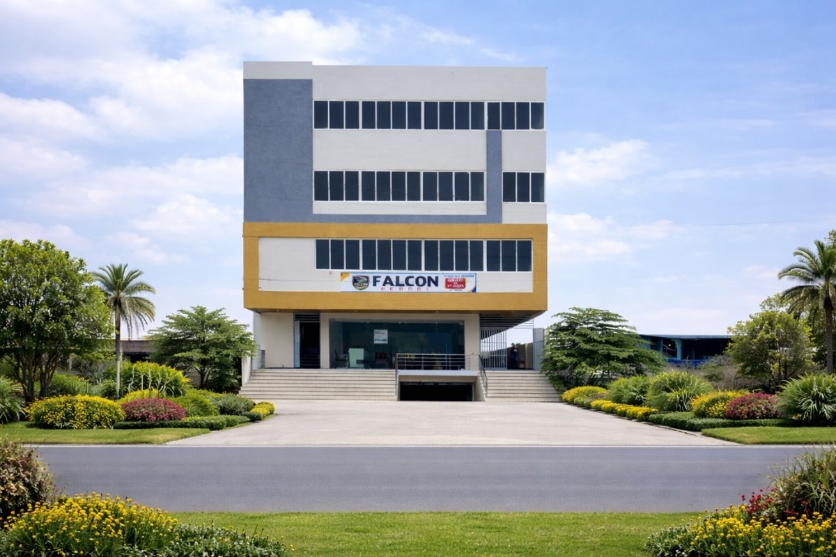 Falcon School 3-story modern air-conditioned campus building